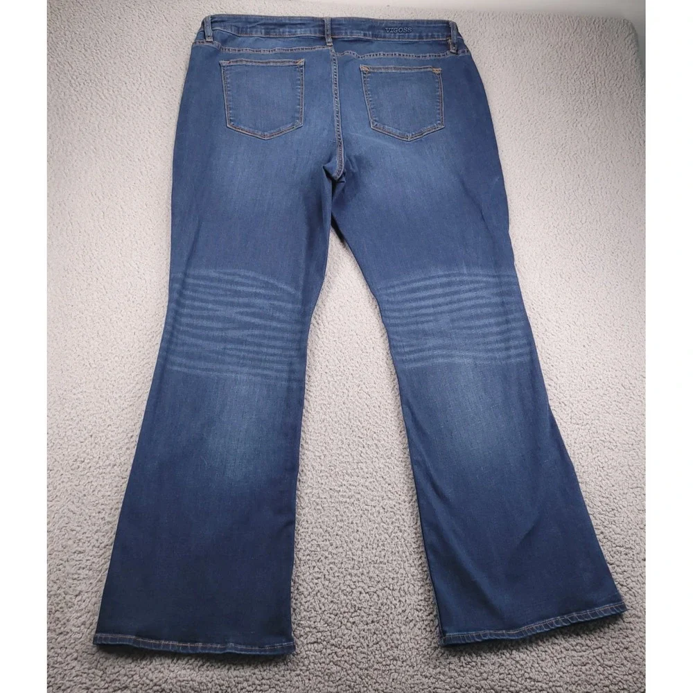 VIGOSS Jeans Size 20 Jagger Boot Cut Classic Fit Dark Wash Stretch Denim